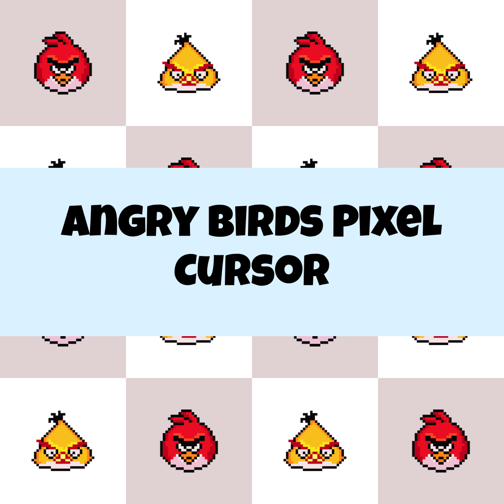 Preview Angry Birds Pixel cursor custom cursor pack